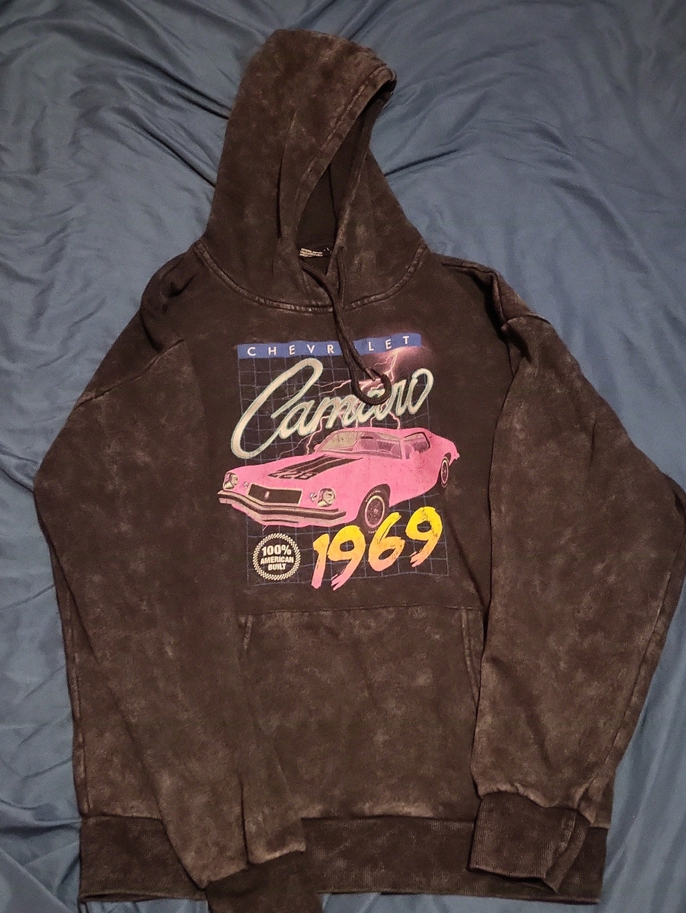 Chemistry Camaro 1969 Graphic Black Hoodie Size Medium